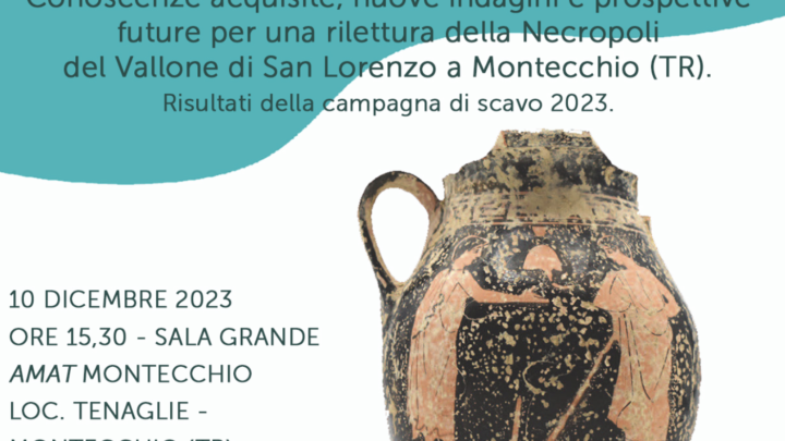 MONTECCHIO, DOMENICA LA CONFERENZA SUI RISULTATI DEGLI SCAVI ALLA NECROPOLI DEL VALLONE