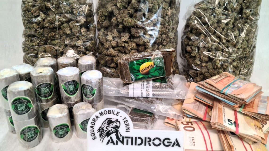 OPERAZIONE ANTIDROGA DELLA POLIZIA DI STATO DI TERNI