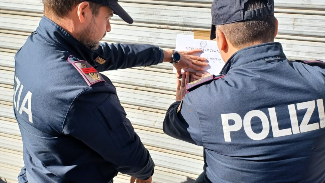 CHIUSO NEGOZIO DI PRODOTTI A BASE DI CANAPA DALLA POLIZIA DI STATO DI TERNI