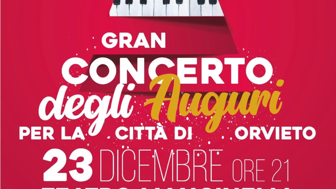 IL CONCERTO DEGLI AUGURI PER LA CITTÀ DI ORVIETO OMAGGIA GIOVANNI ALLEVI