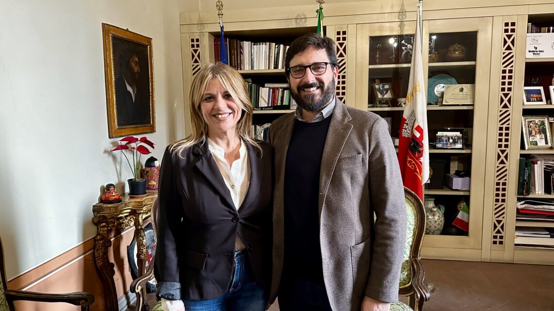 INCONTRO TRA IL SINDACO TARDANI E IL DIRETTORE DELLA GALLERIA NAZIONALE DELL’UMBRIA COSTANTINO D’ORAZIO