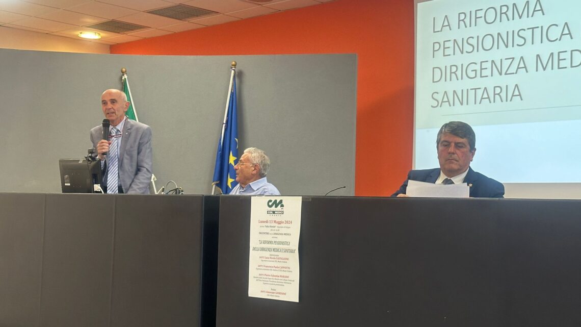 RIFORMA PENSIONISTICA DELLA DIRIGENZA MEDICA E SANITARIA, A CITTÀ DI CASTELLO SECONDO INCONTRO DELLA CISL MEDICI UMBRIA