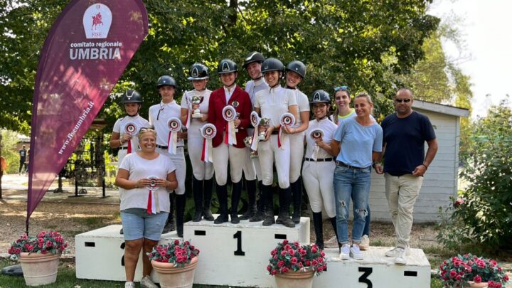 EQUITAZIONE, CON LE FINALI REGIONALI A NARNI SI CONCLUDE IL PROGETTO SPORT 2024 UMBRIA