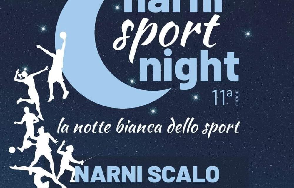 NARNI, SABATO 28 SETTEMBRE L’11ESIMA EDIZIONE DELLA “SPORT NIGHT” ALLO SCALO