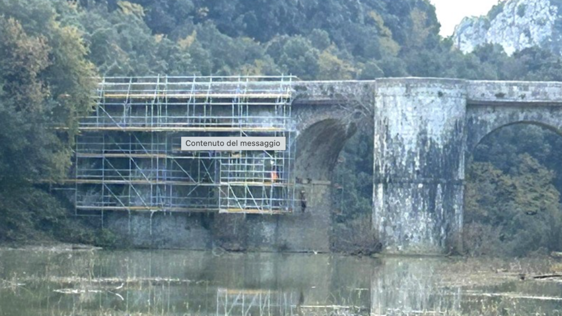AMELIA, INIZIATI I LAVORI DI CONSOLIDAMENTO DEL PONTE SUL RIO GRANDE