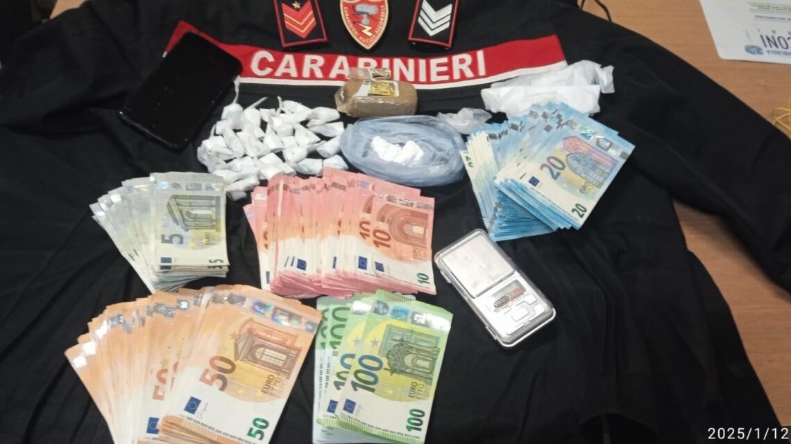 TERNI: ARRESTATO DAI CARABINIERI UN CITTADINO STRANIERO PER DETENZIONE AI FINI DI SPACCIO DI SOSTANZE STUPEFACENTI.