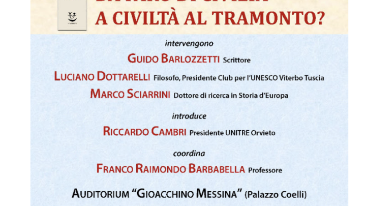 IDENTITÀ E DESTINO DELL’OCCIDENTE: DA FARO DI CIVILTÀ A CIVILTÀ AL TRAMONTO?