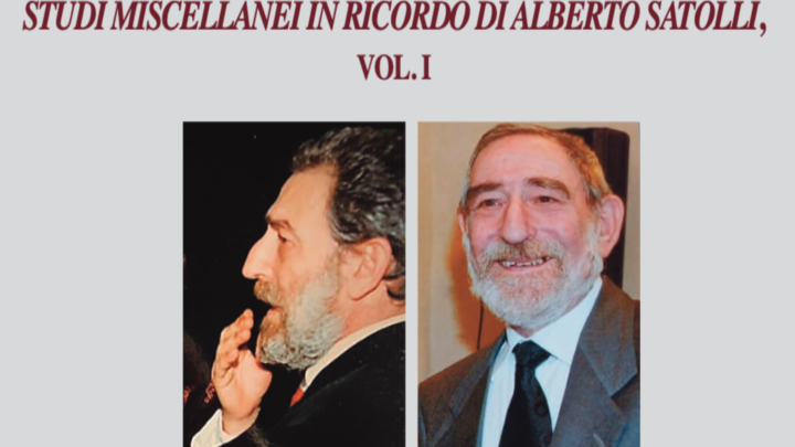 PRESENTAZIONE DEL BOLLETTINO ISAO nn. 79-80, STUDI MISCELLANEI IN RICORDO DI ALBERTO SATOLLI, VOL. I