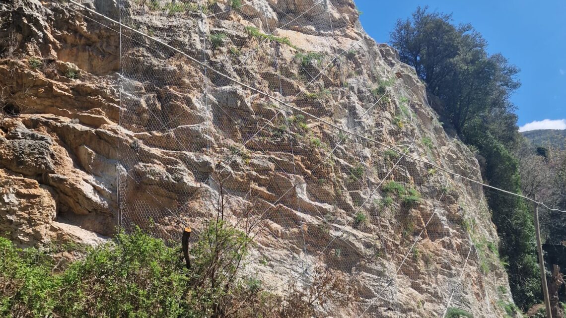 PROVINCIA, VIABILITÀ: TERMINATI I LAVORI SULLA SCARPATA LUNGO LA SP 74 A MONTERIVOSO (FERENTILLO)