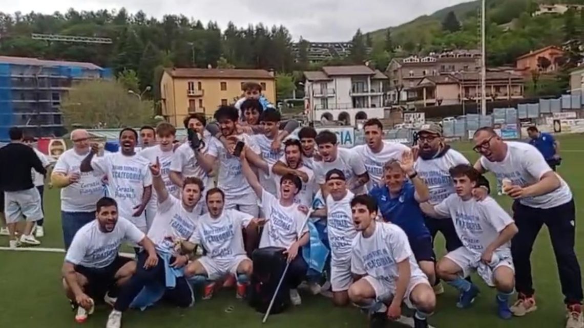CASCIA FESTEGGIA IL RITORNO IN PRIMA CATEGORIA: UN TRAGUARDO MERITATO PER LA SQUADRA E LA CITTÀ
