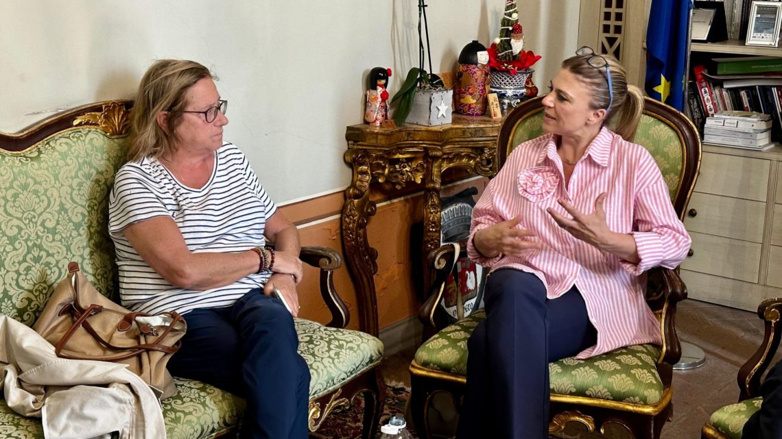 INCONTRO IN COMUNE TRA IL SINDACO TARDANI E IL SOTTOSEGRETARIO ALL’ISTRUZIONE, PAOLA FRASSINETTI