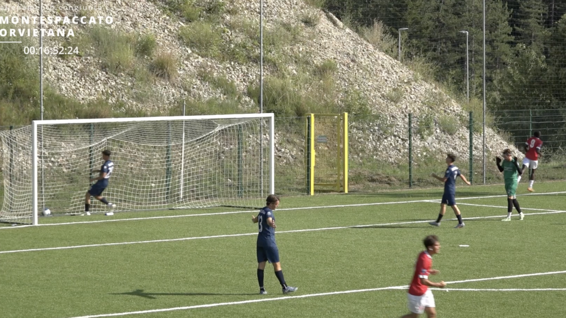 ALLENAMENTO CONGIUNTO CON IL MONTESPACCATO, PARI CON GOL DI TENKORANG ED ESPOSITO