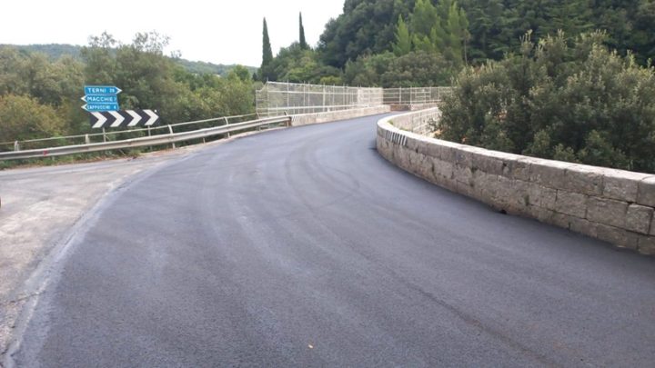 PROVINCIA, VIABILITÀ: RIAPERTO IERI, IN ANTICIPO, IL PONTE DELLA PARA AD AMELIA