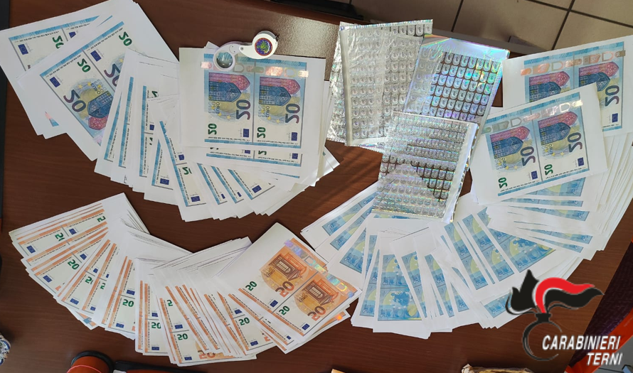 TERNI – 18ENNE TROVATO CON OLTRE 35.000 € DI BANCONOTE CONTRAFFATTE: ARRESTATO.