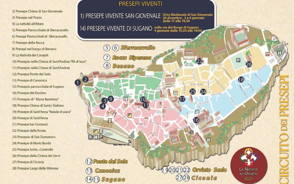 “A NATALE REGALATI ORVIETO”, SI RINNOVA LA TRADIZIONE DEL CIRCUITO DEI PRESEPI