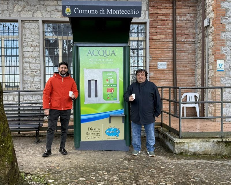 MONTECCHIO, ATTIVATA LA CASETTA DELL’ACQUA A MELEZZOLE, LA SECONDA DOPO QUELLA NEL CAPOLUOGO, GORI: “ALTRO PASSO VERSO LA SOSTENIBILITÀ”