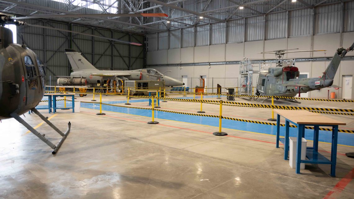 SCUOLA MARESCIALLI: INAUGURATO IL NUOVO HANGAR PER LA FORMAZIONE SPECIALISTICA DEL PERSONALE MANUTENTORE